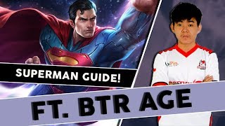 Superman Guide + Gameplay ft. BTR Age - Arena of Valor [Indonesia]