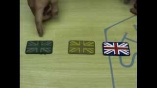 Нашивка на липучке "Флаг Великобритании",8х5см