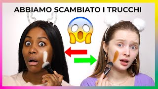 CI SIAMO SCAMBIATE I TRUCCHI E OMG ... ? | MAKEUP BAG SWAP PELLE CHIARA VS PELLE SCURA