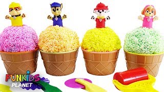 Play Foam Ice Cream Surprise Toys Paw Patrol Learn Colors Play Doh | Fun Kids Toys