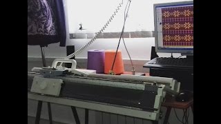 Вязание пресса на компьютерной вязальной машине Сильвер