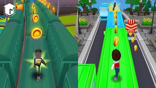КТО КРУЧЕ? РАЙДЕР из мультика Щенячий Патруль ПРОТИВ JAKE из игры SUBWAY SURFERS! IRL SOUND! #287