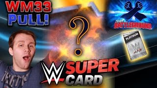WWE SuperCard - WrestleMania 33 Freebie & Team Battleground Premium Pack Opening!