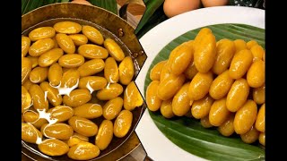 (ENG SUB) เม็ดขนุน ทำจากไข่ไก่แทนไข่เป็ด เทคนิคทำให้เม็ดขนุนผิวสวยเรียบ มันเงาวาว อร่อย | Med Khanun