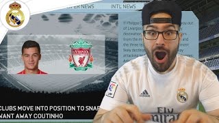OMG COUTINHO LEAVING LIVERPOOL! - Real Madrid Career Mode FIFA 16 #11