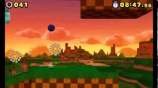 Sonic Lost World (3DS) - Red Star Ring Locations (Windy Hill Zone 3)