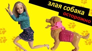 Злая собака напала на Барби и Терезу.