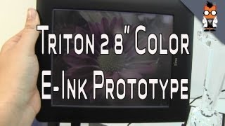 Triton 2 E-Ink Display Prototype - World's First 8" Color E-Ink Display
