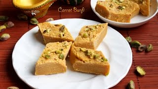 Carrot burfi recipe - Diwali sweet recipes
