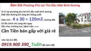 Bán Đất Phường Phú Lợi Thủ Dầu Một Bình Dương