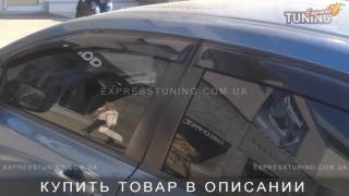 Ветровики Хонда Цивик 8 седан. Дефлекторы окон Honda Civic 8 4D. Tuning. Тюнинг запчасти. Обзор