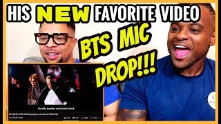 My Brother's FIRST BTS Music Video ? BTS (방탄소년단) MIC DROP {Steve Aoki Remix} MV REACTION!