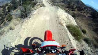 Moto Sport Touring trail riding @ Gorman near MX track -dual sport Honda XR650L