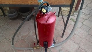 Пескоструй самодельный из ресивера камаза