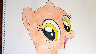 How to draw my little pony head, Как нарисовать пони, как рисовать голову пони