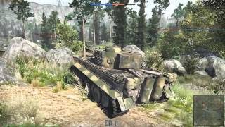 War Thunder Закрытый Бета Тест наземной техники Бой на Тяжёлом танк Pz Kpfw   VI «Tiger»