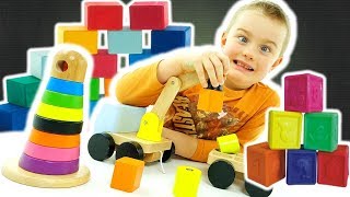 Costruzioni Colorate Di Legno: Giochi Educativi Per Bambini