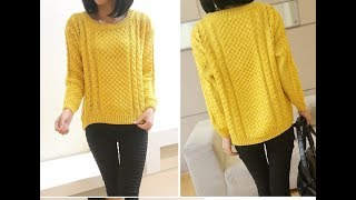 Вязание Спицами Джемперов для Женщин - показ моделей 2019 / Knitting with Diamonds for Women