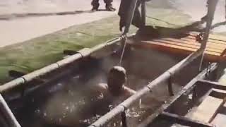Александр Осипов окунулся в прорубь на Крещение