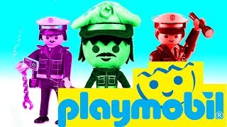 PLAYMOBIL POLICE VIDEOS FOR KIDS #27 PLAYMOBIL POLICE ANIMATION | CAR CRASHED | TOY STATION | BATMAN