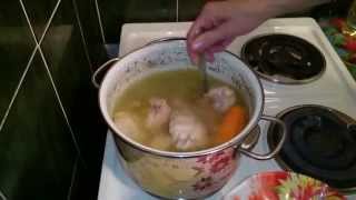 Куриный бульон с яйцом! Простой вкусный рецепт на УРА!