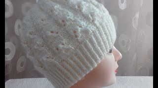 ШАПКА СПИЦАМИ. МК. БЫСТРО И ПРОСТО.