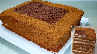 МЕДОВИК БЕЗ РАСКАТКИ КОРЖЕЙ  за 30 минут/ самый легкий РЕЦЕПТ/