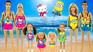 Play Doh Cinderella Aurora Fillip Charming and little princesses Beachwear