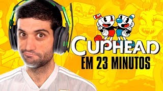 Zerando CUPHEAD em 23 MINUTOS, speedrun INSANO - REACT