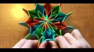 Оригами фейерверк / Динамическая игрушка оригами