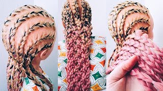 Самая УДОБНАЯ прическа на море . Брейды с КАНЕКАЛОНОМ. Summer BRAIDS \ LOZNITSA