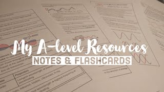 My A-Level Notes & Flashcards // Free Resources