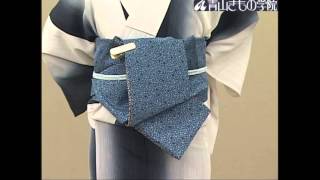 やの字 【青山きもの学院　ゆかたの着方と半幅帯の結び方入門】（6）