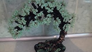 Зеленое дерево из бисера урок №1