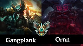 GANGPLANK vs ORNN (TOP) /// EUW Master /// Season 7 /// Patch 7.20