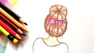 Как Рисовать Девочку Tumblr ♥ How to Draw a Tumblr Girl - Draw hair ♥ Как рисовать волосы