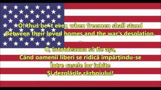 Imnul Statelor Unite ale Americii - Anthem of USA (EN/RO text)