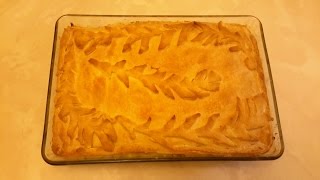 Пирог с картошкой и мясом-быстро и Очень Вкусно!