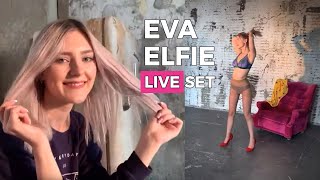 Eva Elfie Shows Classic Pantyhose - Art Nylons Magazine - LIVE SESSION