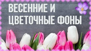 ВЕСЕННИЕ И ЦВЕТОЧНЫЕ ФОНЫ ФУТАЖИ PROSHOW PRODUCER