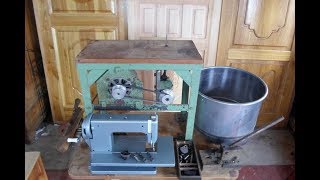 Самодельный Лобзиковый станок  из стиральной и швейной машины