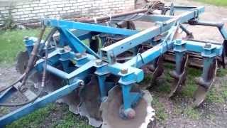 Обзор дисковой бороны АГ-2,4 после Переделки в полу-прицепное состояние