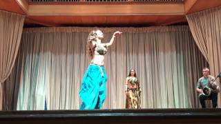 Belly dance live darbuka improvosation Vitaliy Fedorov with Katerina Patoka. 2017