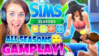 KILLING ALI... ? ALL 4 SEASONS GAMEPLAY! ?☀️?❄️ The Sims 4 Seasons!