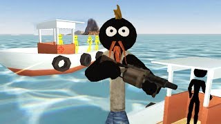 STICKMAN ROPE HERO - Walkthrough Gameplay Part 8 - PIRATE SHIPS (iOS Android)