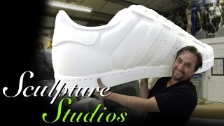 Adidas Polystyrene / Styrofoam Shoe by Sculpture Studios