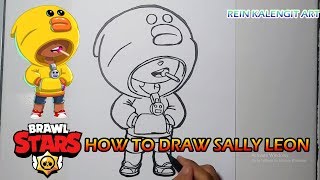 Menggambar SALLY LEON | Brawl Stars