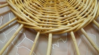 Веревочка в три прута 2х1 - Rope in three rod 2x1 - приемы плетения из лозы
