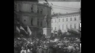 1913 год. Кадры кинохроники с открытия памятника П. А. Столыпину. Киев.