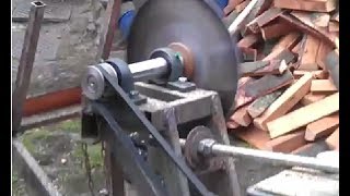 Дрова и мотоблок колем,пилим,возим (идеи Кулибиных)  Mechanisms for splitting firewood